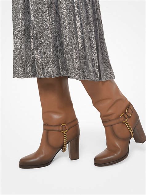 michael kors janice boots|Michael Kors burnished boots.